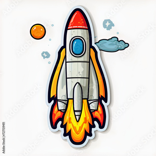 Rocket Sticker Design