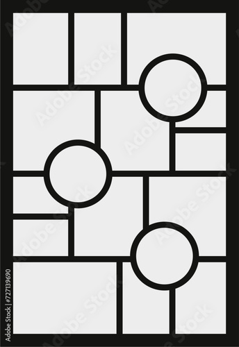 Pictures or photos frame collage abstract photo frames and digital photo wall template
