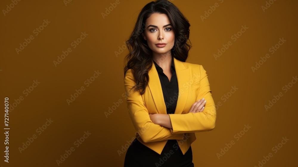 Young brunette woman standing over isolated background Young brunette woman standing over isolated background