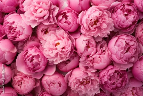 Pink Peony Flowers