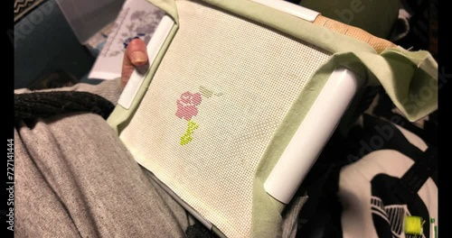 Broderie et toile