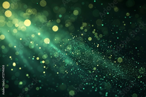 Bokeh particles glitter awards dust gradient abstract background closeup