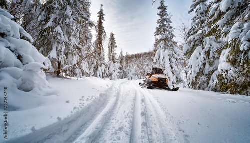 snowy tracks