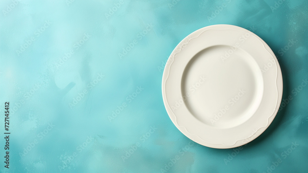 Plate with copy space Plate with copy space