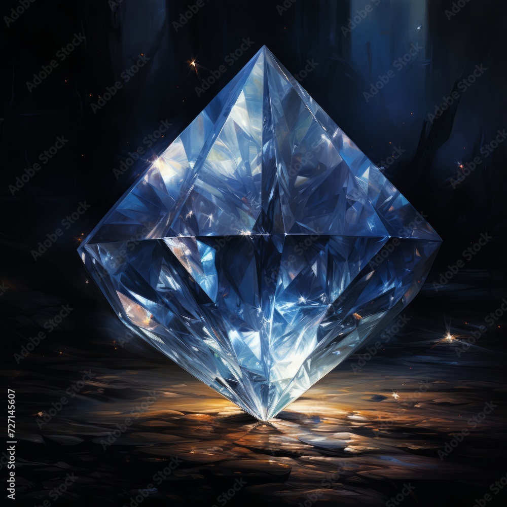 Diamond Haze glare and reflections Generative AI Diamond Haze glare and reflections Generative AI