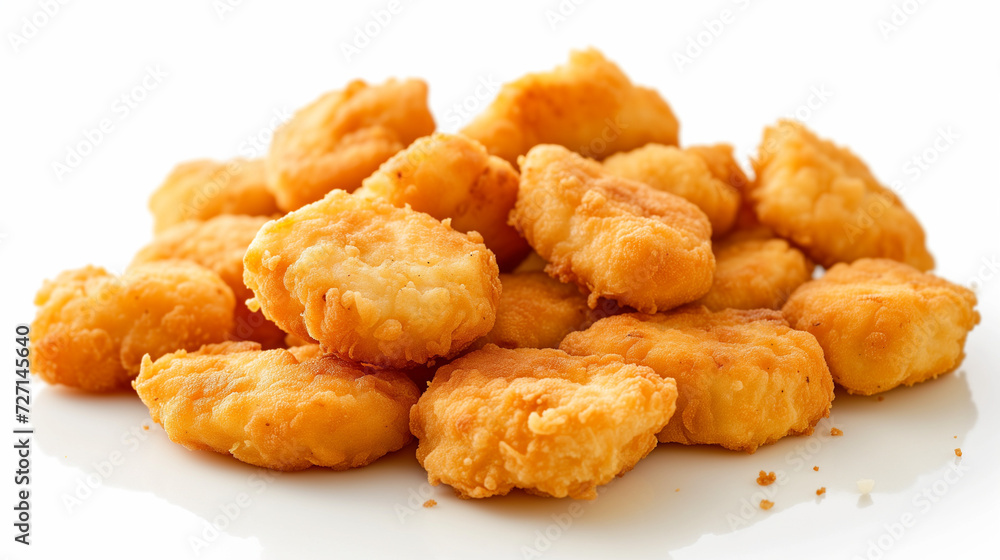 Chicken Nuggets Isolated on White Background Chicken Nuggets Isolated on White Background