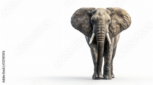 A visually stunning 3D rendering of a mighty and majestic elephant  exuding power and strength. This artwork showcases intricate details and lifelike textures  creating a mesmerizing visual