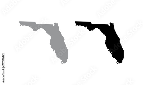 Florida Map Vector Art, Icons, and Graphics photo