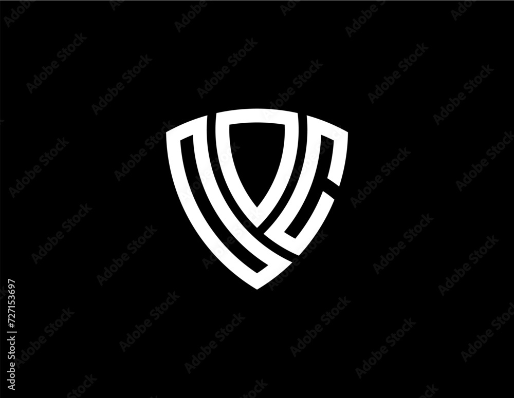 OOC creative letter shield logo design vector icon illustration OOC creative letter shield logo design vector icon illustration