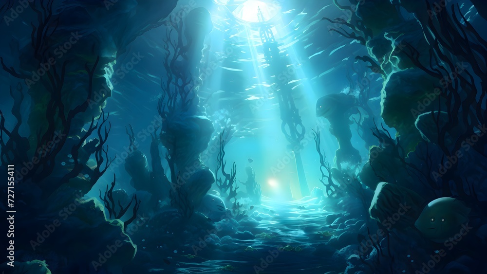 Under water landscape