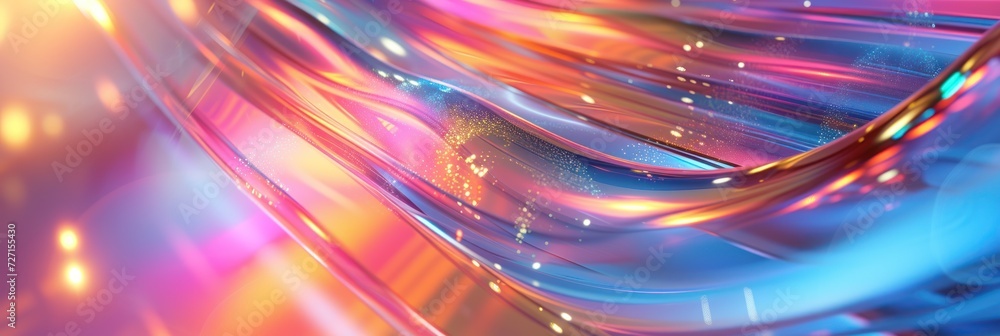 Obraz premium Render Abstract Hologram nature background