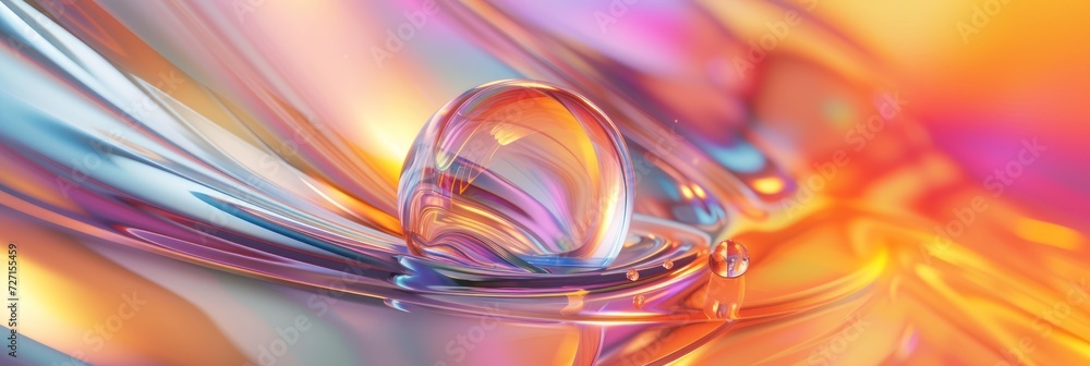 Render Abstract Hologram nature background Render Abstract Hologram nature background