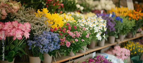 flowers in a hardware store in spring © Oleksandr