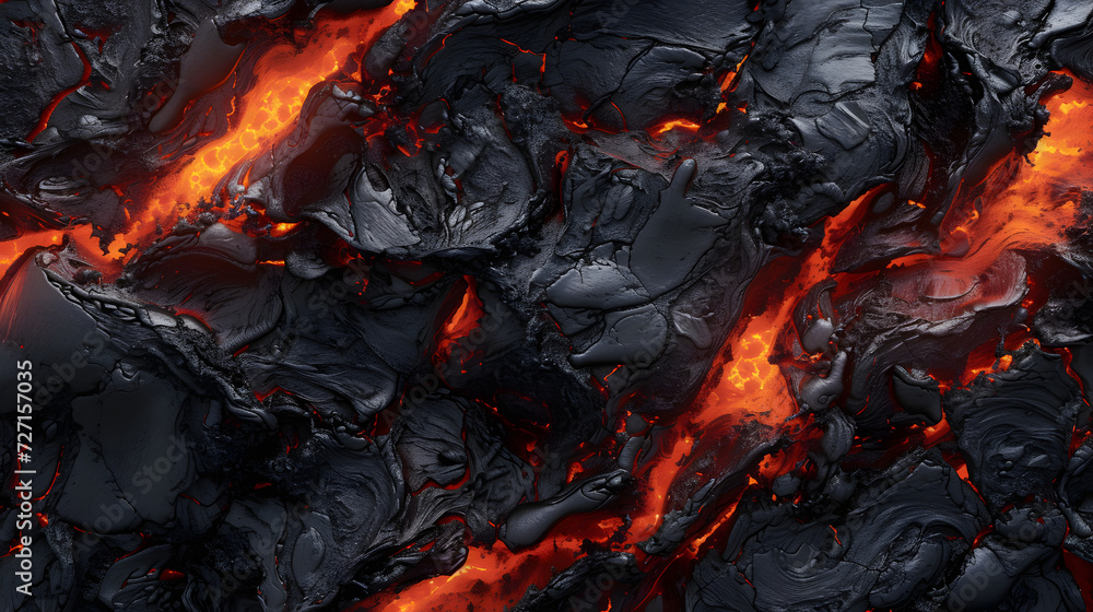 rapidly cooled lava crust creates an abstract rapidly cooled lava crust creates an abstract