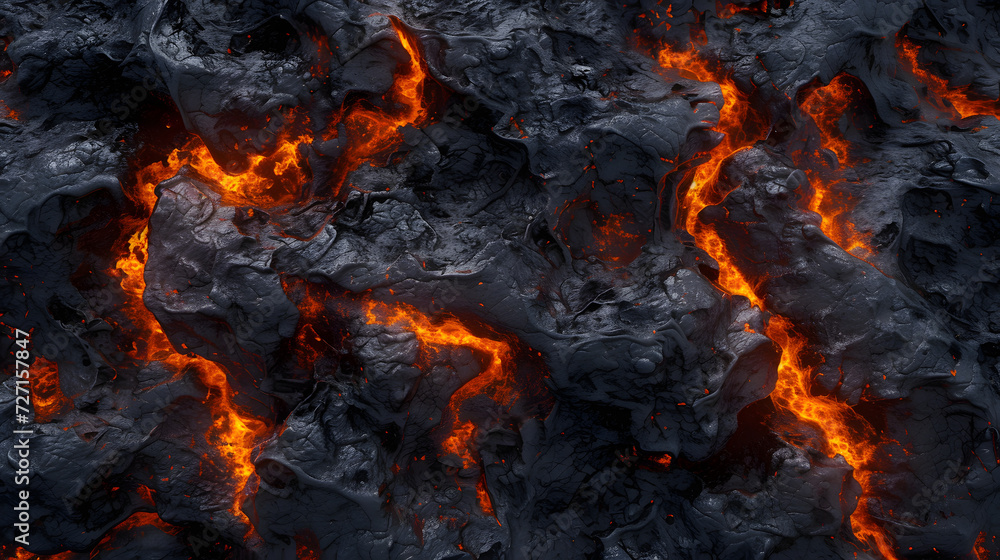 rapidly cooled lava crust creates an abstract rapidly cooled lava crust creates an abstract