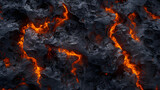 rapidly cooled lava crust creates an abstract