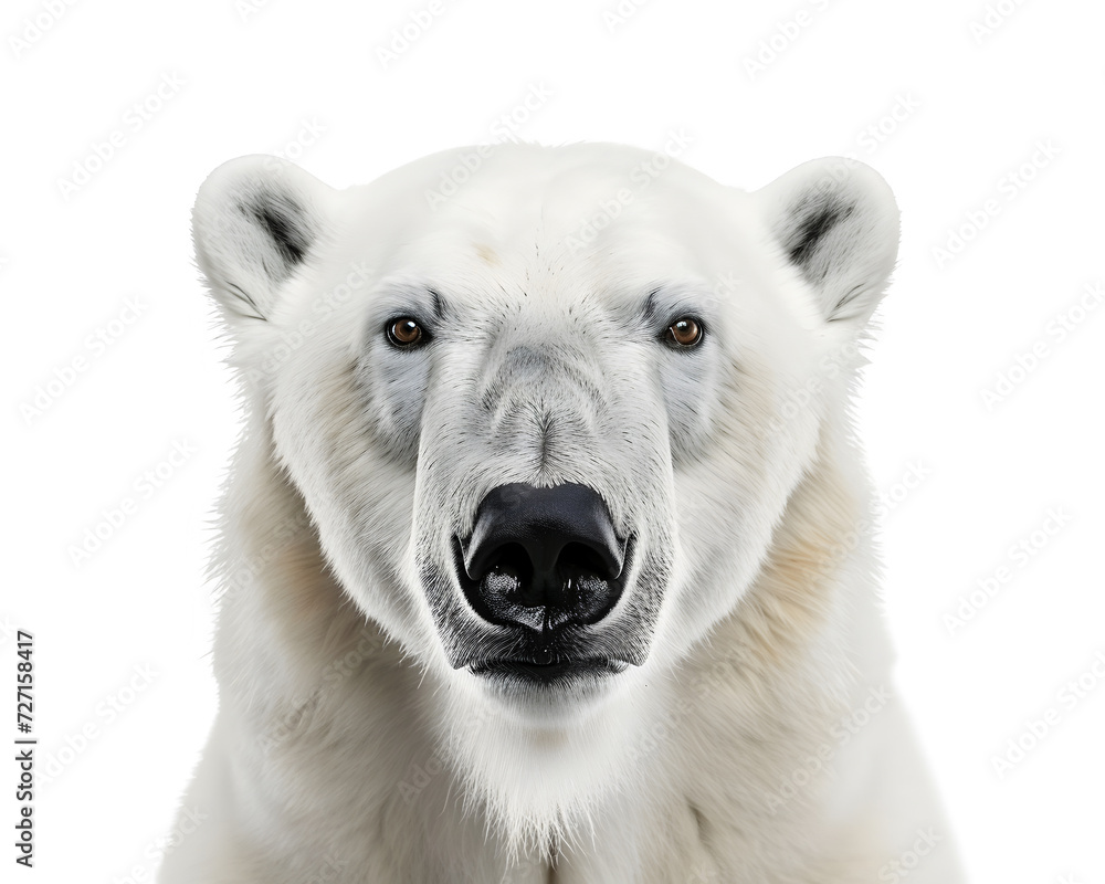 A portrait of a polar bear. largest extant species of bear and land carnivore. A portrait of a polar bear. largest extant species of bear and land carnivore.
