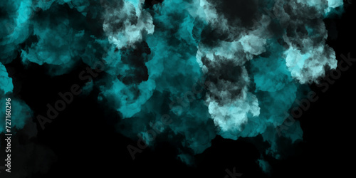 Abstract blue  smoke animated on a black background. abstract background with blue  smoky swirl on black background. movement of fire design on black background. blue  smoke on dark. Space for text.