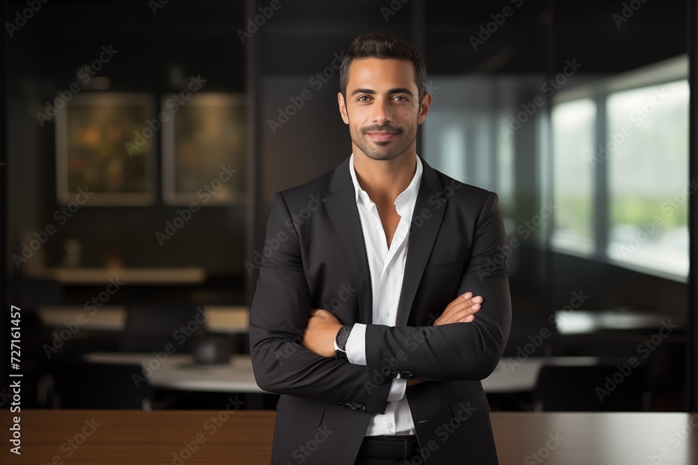 Illustration of a fashion portrait, Business man, AI Generated Illustration of a fashion portrait, Business man, AI Generated