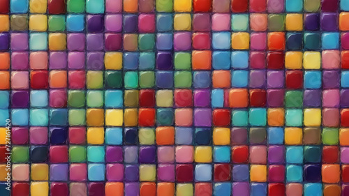 seamless background of colorful pebbles of different shapes and sizes