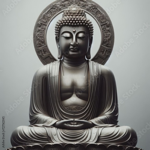 buddha statue in a lotus position