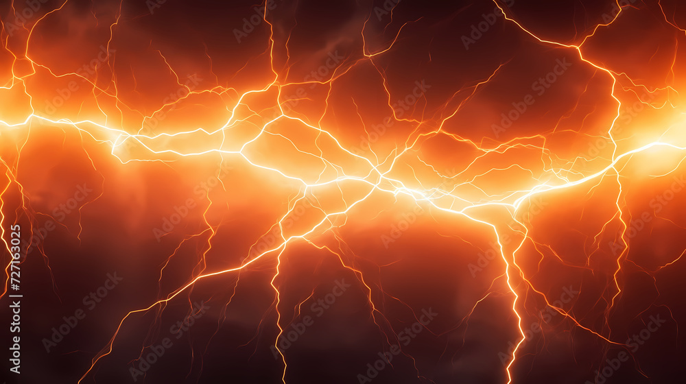 Illustration of lightning storm and thunder climate change Illustration of lightning storm and thunder climate change