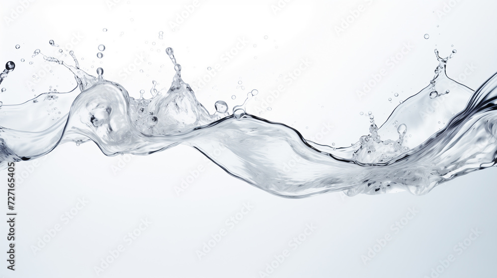 close-up of water motion splash on white background close-up of water motion splash on white background