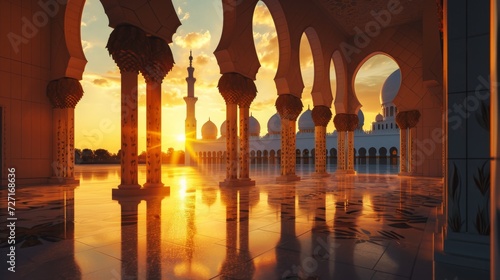 Sunlight Streaming Through Windows of a Building, Illuminating the Interior, Ramadan © Rehan