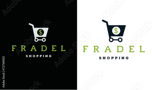 Shopping Logo, Online shopping logo, logo, Logo with shopping baskit photo