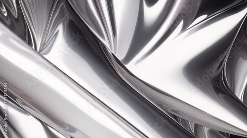 銀箔の背景に光沢のあるベクトル鋼のグラデーション テンプレートとクロム境界線の金属。抽象的な銀色の金属の背景。抽象的なグレー色の明るい背景。Q © Marios
