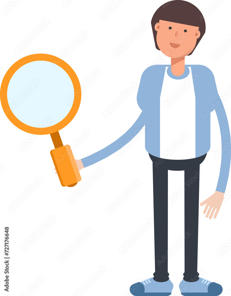 Office Worker Character Holding Magnifier
Office Worker Character Holding Magnifier