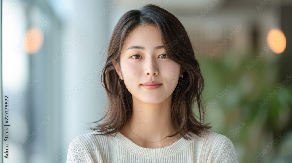 笑顔の日本人女性 笑顔の日本人女性