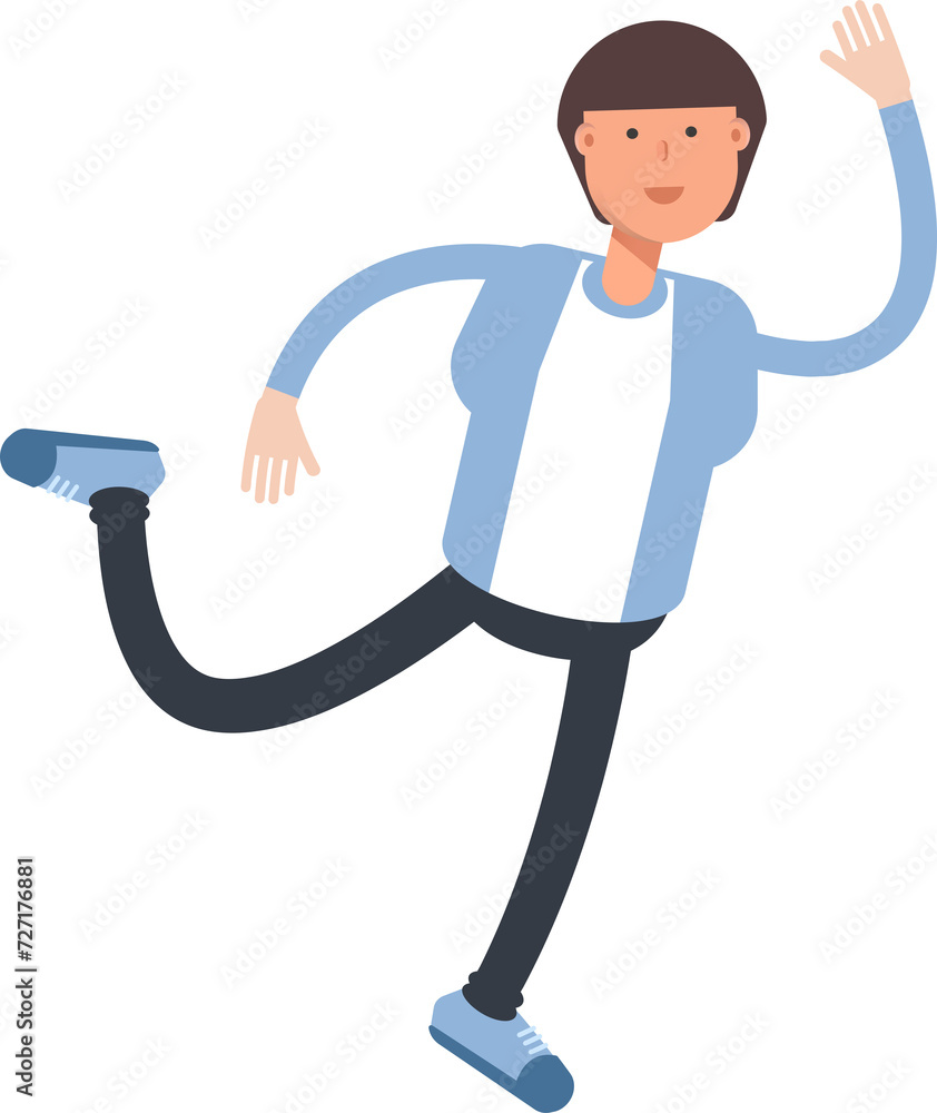 Office Worker Character Jumping and Flying
Office Worker Character Jumping and Flying