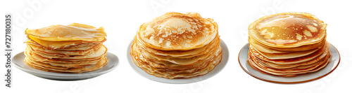 Stack of pancakes. Maslenitsa. 