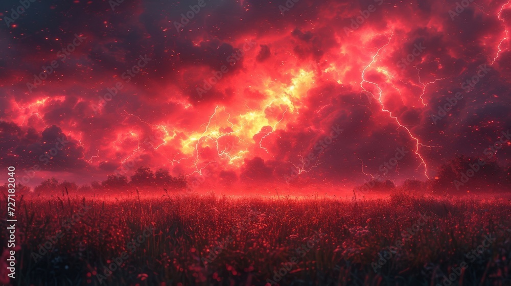 Fototapeta premium Crimson Skies