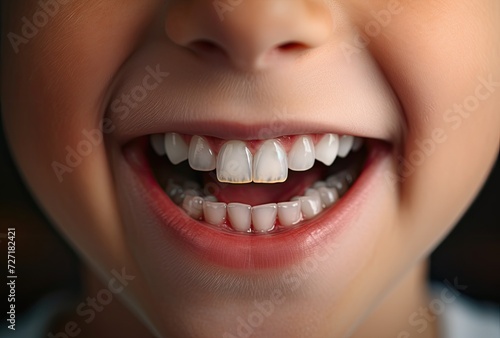 A radiant smile adorned with perfectly clean teeth exudes confidence and charm.