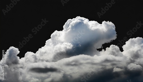 cloud over black