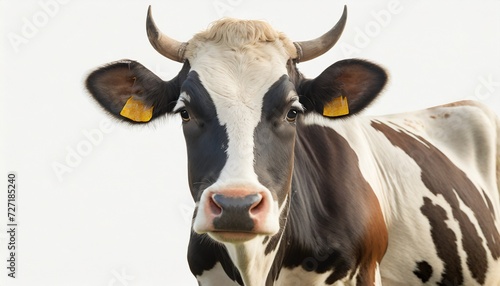 cow on white background