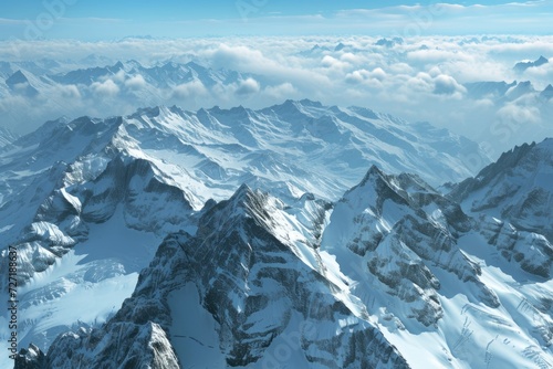 The Alps from the Titlis Peak photo