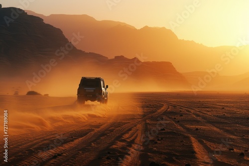 Adventure in Sahara  Safari  Science  and Extreme Travel. photo