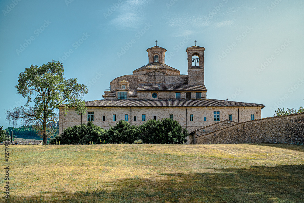 Ducal Barco, Hunting lodge, Convent and Churchof Saint John the Baptist  and summer residence for the Dukes of Urbino. Urbania, Pesaro and Urbino province, Marche, Italy
