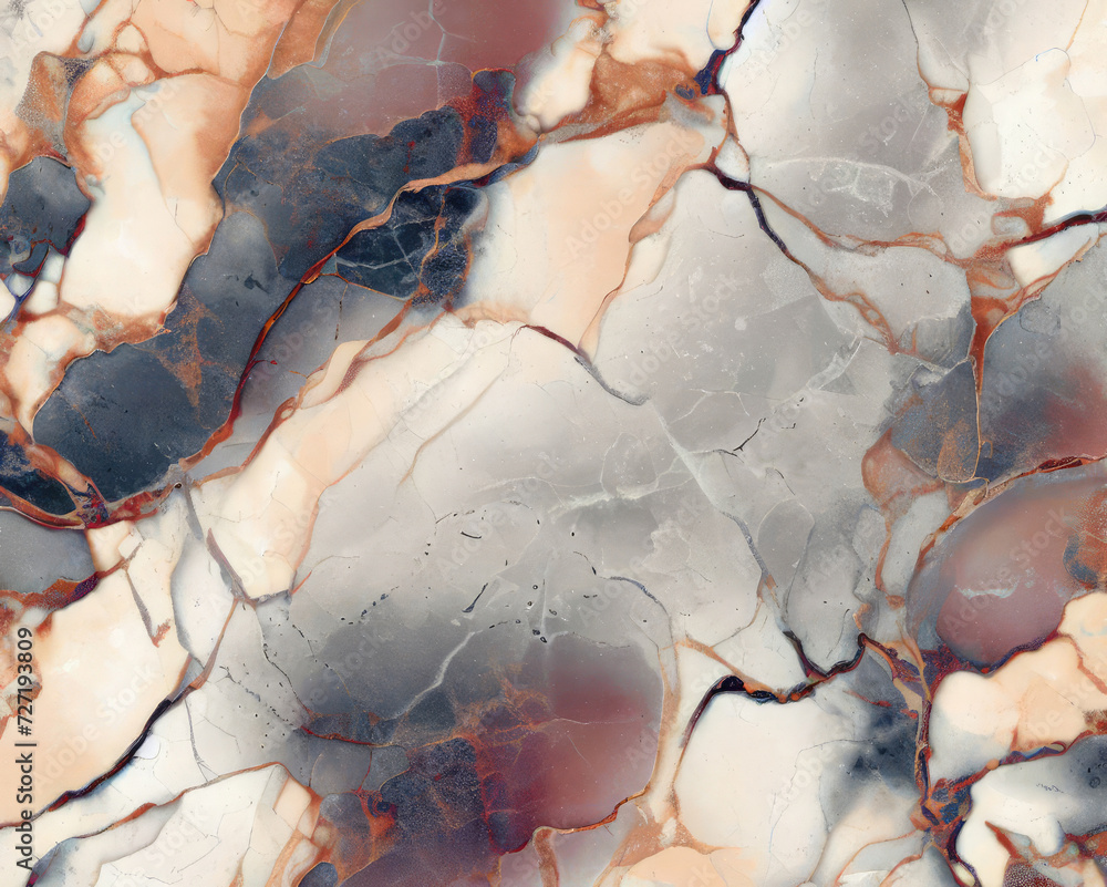 Mottled marble texture with contrasting color cracks