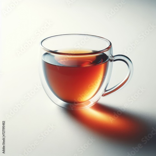 cup of tea on a white background