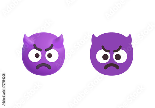 Angry Face with Horns