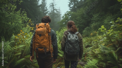 Couple in forest