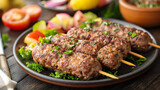 kofta kebabs grilled minced meat skewers