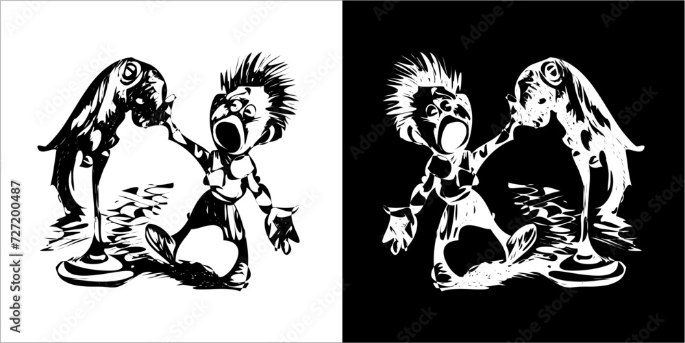 Illustration vector graphics of ChildDarling icon Illustration vector graphics of ChildDarling icon