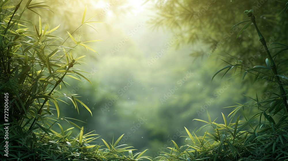 Bamboo forest background concept with empty space. Bamboo forest background concept with empty space.