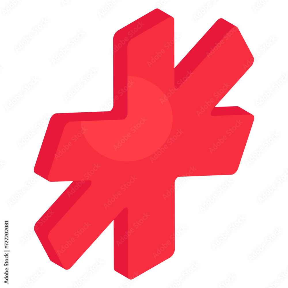 A creative design icon of medical sign A creative design icon of medical sign