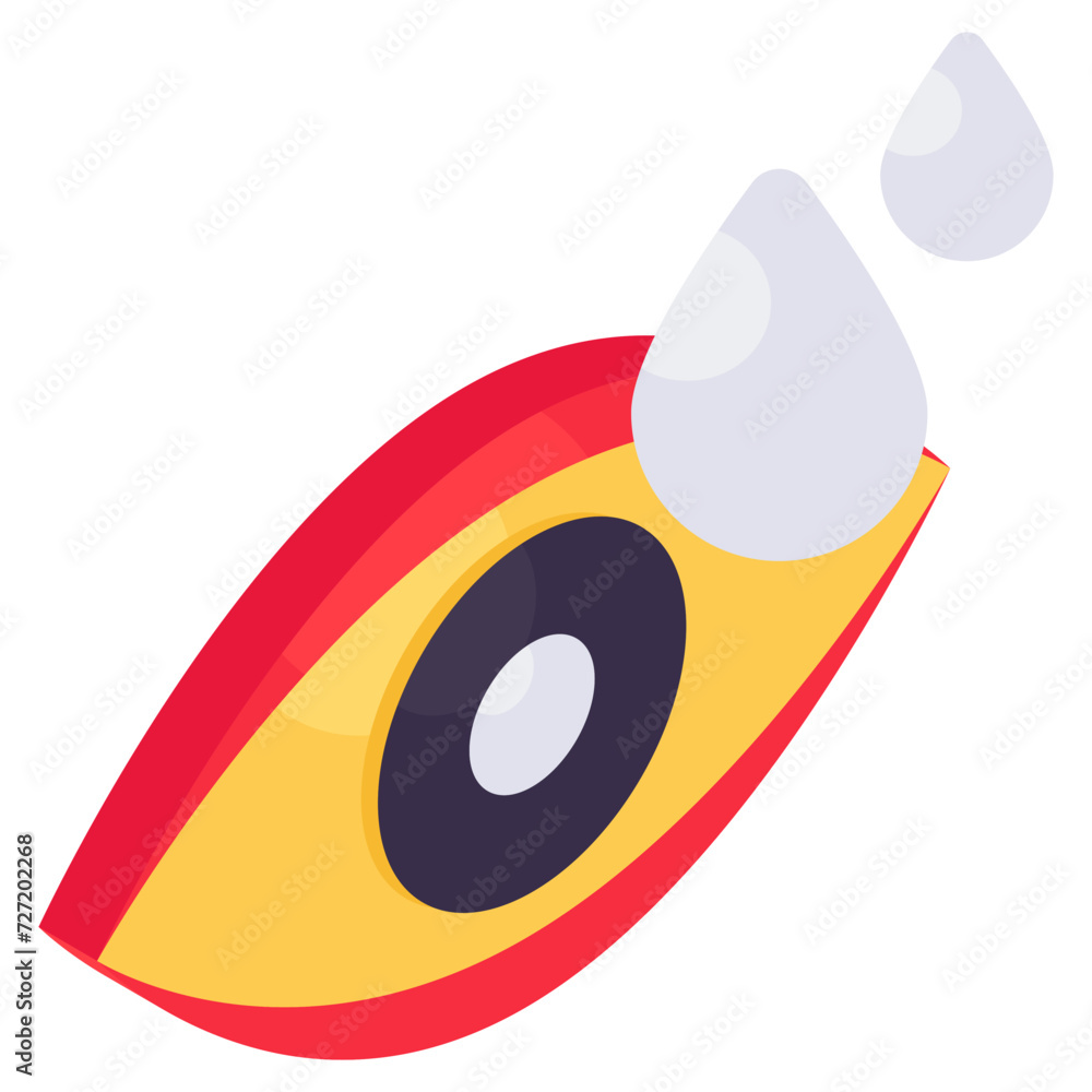 Modern design icon of eye drop Modern design icon of eye drop